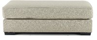 Casual Contemporary Flax Gray Ottoman - Raven