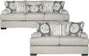 Contemporary Flax Gray 2 Piece Living Room Set - Raven