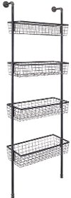 Customary Styled Wall Four-Basket Shelf - Truman