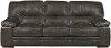 Casual Contemporary Graphite Gray Leather Sofa - Sanibel