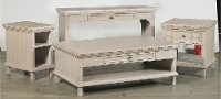 Linen Chair Side Table - Smooth Reflections