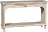 Modern Linen Sofa Table - Smooth Reflections