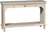 Modern Linen Sofa Table - Smooth Reflections