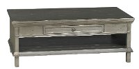 Modern Metallic Brown Coffee Table - Smooth Reflections