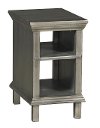 Modern Metallic Brown Chair Side Table - Smooth Reflections