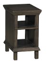 Shiitake Brown Chair Side Table - Smooth Reflections