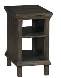 Shiitake Brown Chair Side Table - Smooth Reflections