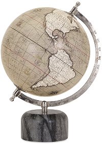 Chic Rada Globe with Marble Base - Globes Collection