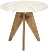 Tall Marble and Wood Table - Febe