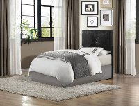 Black Upholstered Contemporary Twin Headboard - Potrero