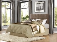 Brown Upholstered Contemporary Full/Queen Headboard - Potrero