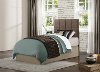 Brown Upholstered Contemporary Twin Headboard - Potrero