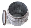88707 Wine Barrel Storage Table - Vineyard