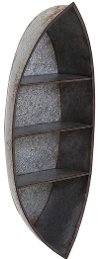Galvanized Canoe Wall Shelf - Nelson