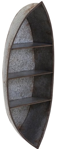 Galvanized Canoe Wall Shelf - Nelson