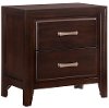 Espresso Brown Contemporary Nightstand - Agathis