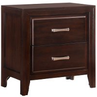 Espresso Brown Contemporary Nightstand - Agathis