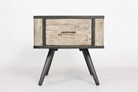 Rustic Gray End Table - American Retrospective