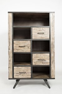 Rustic Gray Bookcase - American Retrospective