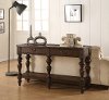 Clearance Weathered Oak Brown Sofa Table - Bordeaux