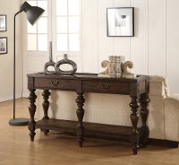 Weathered Oak Brown Sofa Table - Bordeaux