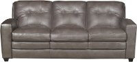 Modern Contemporary Bronze-Brown Leather Sofa Bed - Roland