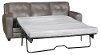 Modern Contemporary Bronze-Brown Leather Sofa Bed - Roland-2