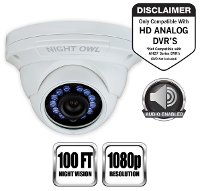 CAM-HDA10W-DMA Night Owl Add-On Wired Security Dome Camera 1080p - Audio Enabled-3
