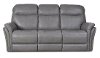 Gray Leather-Match Power Reclining Sofa - Graham
