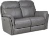Gray Leather-Match Power Reclining Loveseat - Graham