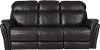 Walnut Brown Leather-Match Power Reclining Sofa - Graham