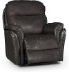 Walnut Brown Leather-Match Power Recliner - Graham-2