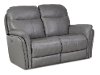 Gray Leather-Match Power Reclining Living Room Set - Graham-3