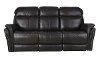 Walnut Brown Leather-Match Power Reclining Sofa & Loveseat - Graham