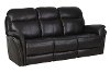 Walnut Brown Leather-Match Power Reclining Sofa & Loveseat - Graham-3
