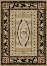 5 x 7 Medium Beige Cheyenne Area Rug - American Destinations