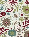 8 x 10 Large Floral Beige Area Rug - Brookwood