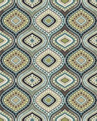 8 x 10 Large Cream & Turquoise Blue Rug - Brookwood