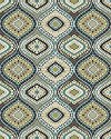 8 x 10 Large Cream and Turquoise Blue Rug - Brookwood