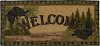 2 x 4 X-Small Forest Welcome Ivory & Green Area Rug - Cozy Cabin