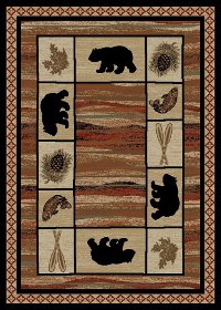 5 x 7 Medium Vogel Brown Area Rug - Hearthside