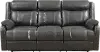 Domino Gray Dual Reclining Sofa