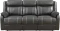 Domino Gray Dual Reclining Sofa
