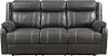Valor Carbon Gray Dual Reclining Sofa - Domino