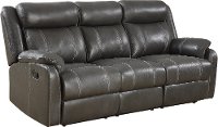 Valor Carbon Gray Dual Reclining Sofa - Domino-2