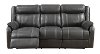 Valor Carbon Gray Dual Reclining Sofa - Domino-3