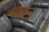 Valor Carbon Gray Dual Reclining Sofa - Domino-5