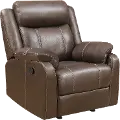 Domino Brown Gliding Recliner