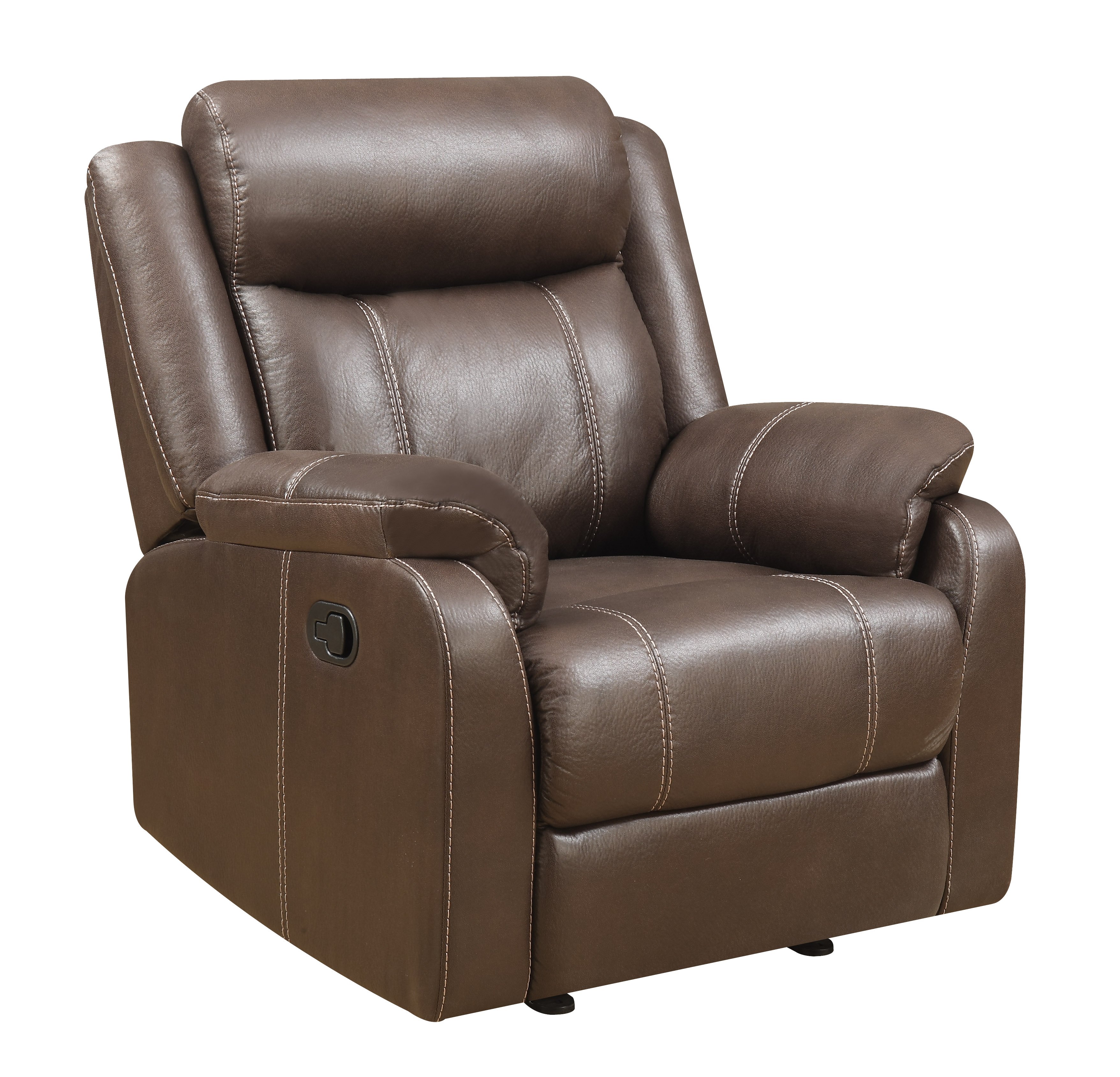Domino Chocolate Brown Gliding Recliner-1