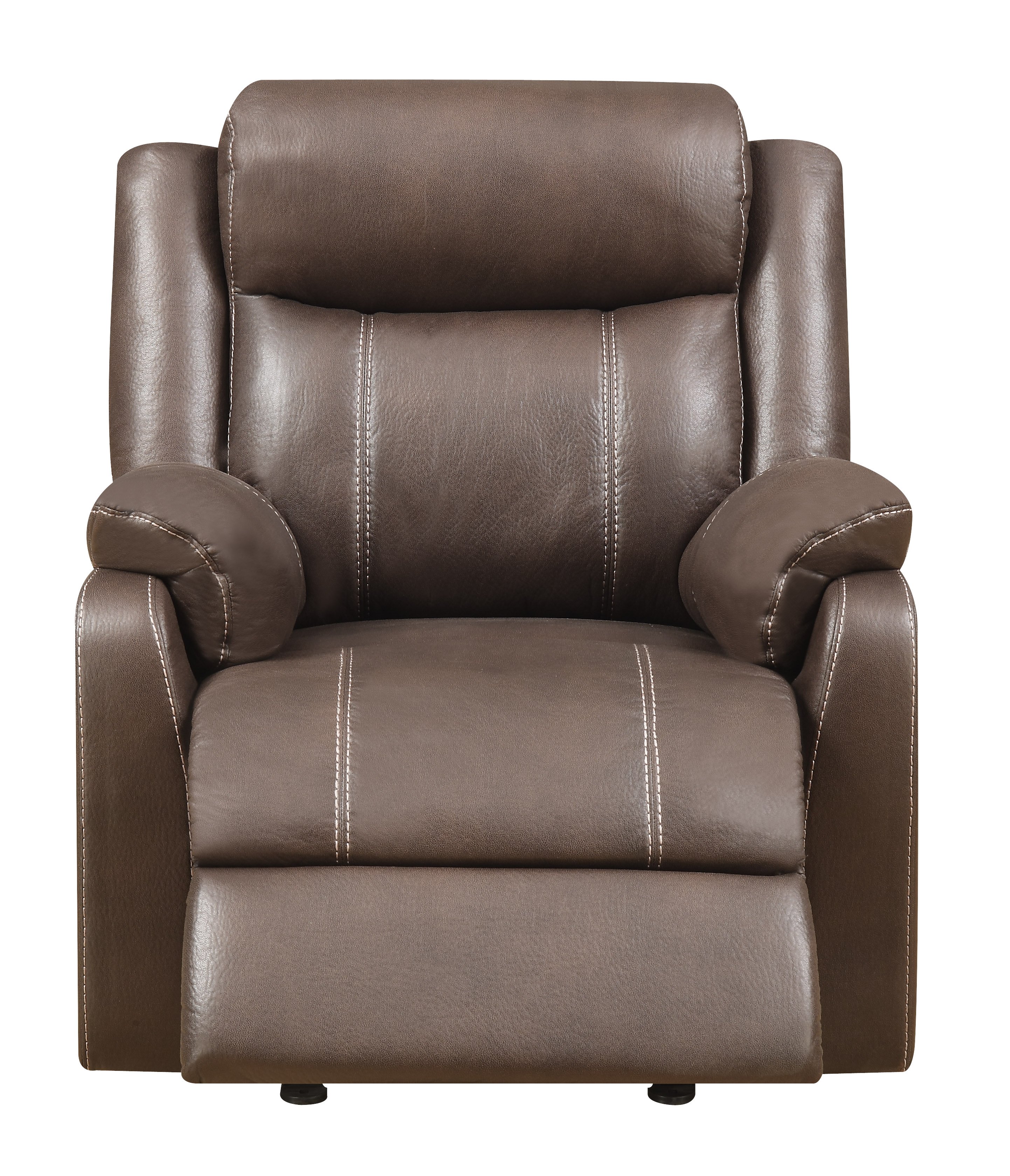 Domino Chocolate Brown Gliding Recliner-2